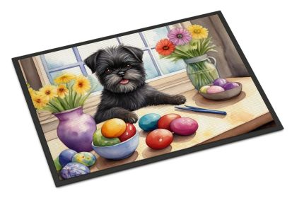 Decorating Easter Affenpinscher Doormat Front Door Mat Indoor Outdoor Rugs for Entryway, Non Slip Washable Low Pile, 24H X 36W