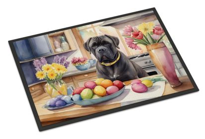 Decorating Easter Cane Corso Doormat Front Door Mat Indoor Outdoor Rugs for Entryway, Non Slip Washable Low Pile, 24H X 36W