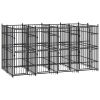 Outdoor Dog Kennel Steel 79.3 ftÂ²