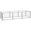 Dog Kennel Silver 32.3 ftÂ² Steel