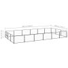 Dog Kennel Black 193.8 ftÂ² Steel