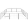 Dog Kennel Silver 290.6 ftÂ² Steel