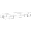 Dog Kennel Silver 150.7 ftÂ² Steel