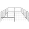 Dog Kennel Silver 150.7 ftÂ² Steel