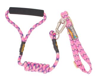 Helios Dura-Tough Easy Tension 3M Reflective Pet Leash and Collar (size: Large - (HA14PKLG))