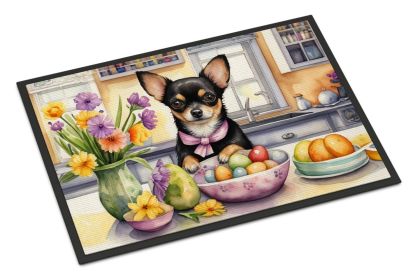 Decorating Easter Chihuahua Doormat Front Door Mat Indoor Outdoor Rugs for Entryway, Non Slip Washable Low Pile, 24H X 36W (Default: Default)