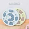 New Dog Food Slow Feeding Disc Anti-choking Round Feeder Plastic Interactive Puzzle Toy