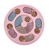 New Dog Food Slow Feeding Disc Anti-choking Round Feeder Plastic Interactive Puzzle Toy