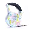 3m 5m Retractable Dog Leash 11 Colors Fashion Printed Puppy Auto Traction Rope Nylon Walking Leash for Small Dogs Cats Pet Leads